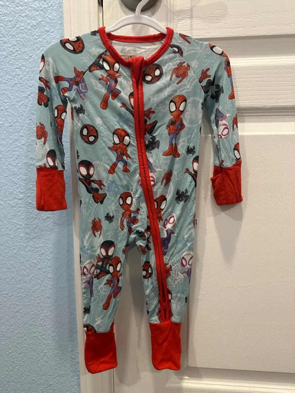 Little Sleepies Spidey & Friends Tiny Webs Convertible Zippy